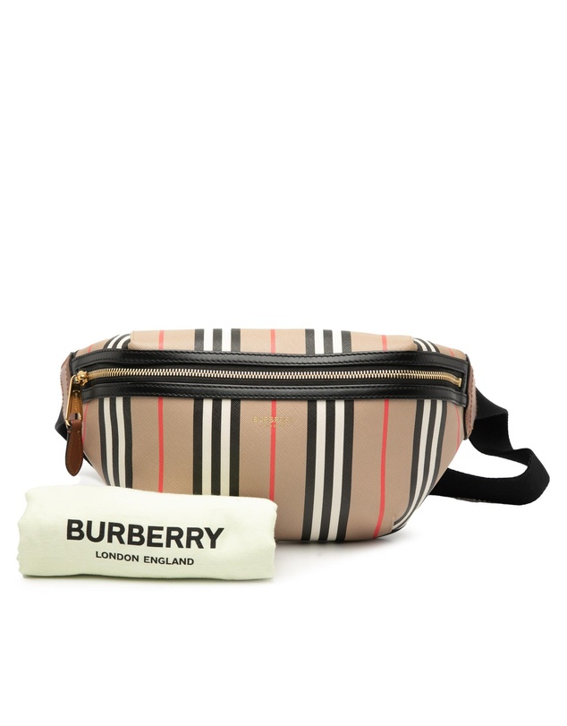Pre-Loved by Azura Reborn - Pre-Loved Icon Stripe Coated Canvas Sonny Belt Bag