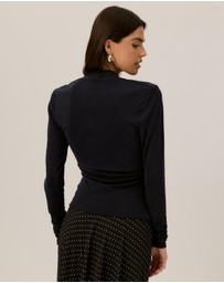 Tussah - Poppy Draped Jersey Top