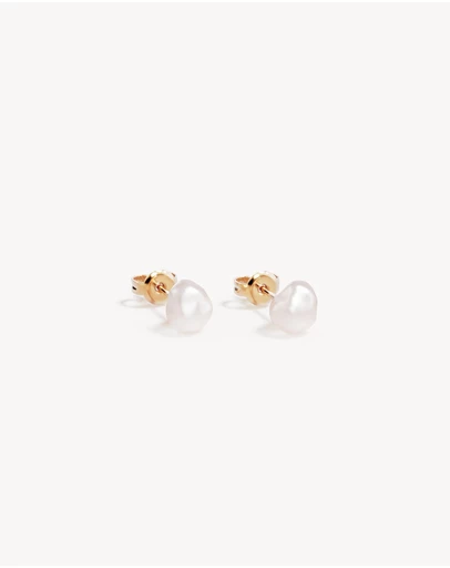 By Charlotte - Under the Moonlight Pearl Stud Earrings