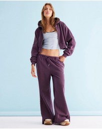 Cotton On Body Active - Active Raw Edge Wide Leg Sweatpants