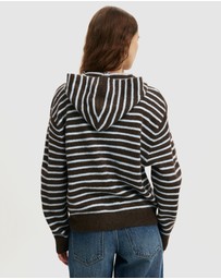 Cotton On - Sporty Stripe Hooded Knit