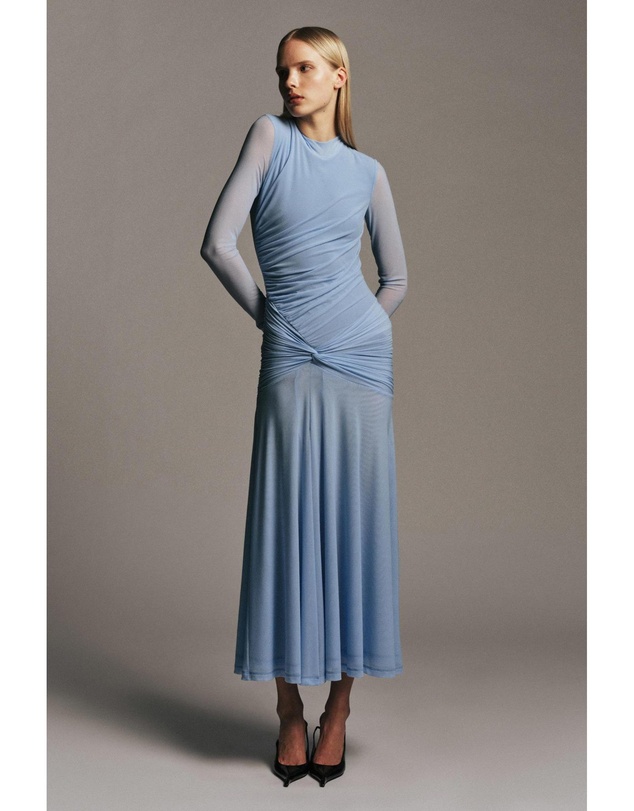 Bardot - Liyana Ruched Mesh Dress