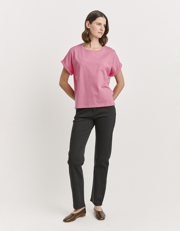 Toorallie - Roll Sleeve Organic Cotton Tee