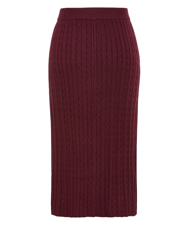 City Chic - Kenia Cable Knit Skirt