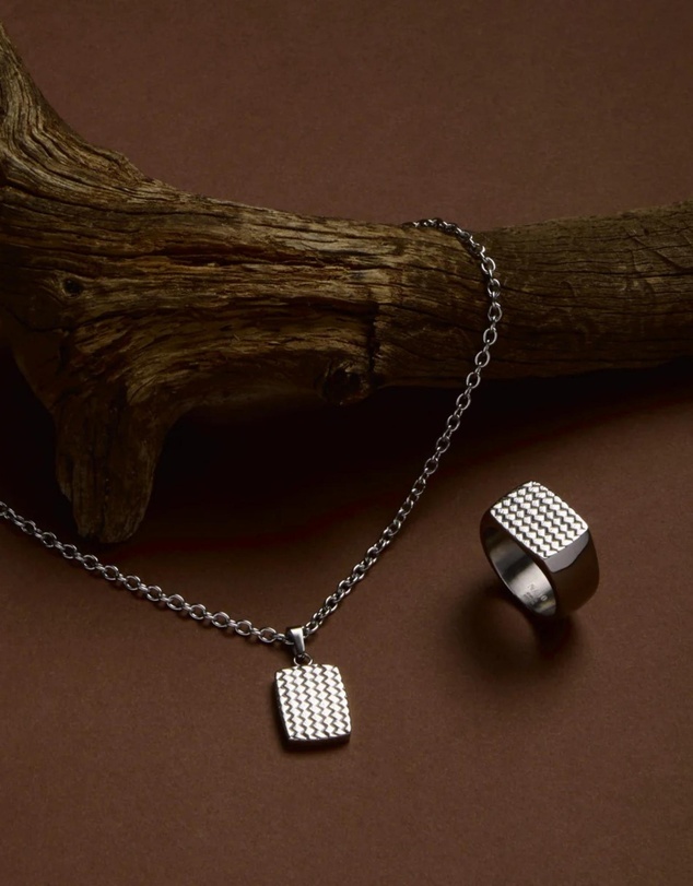 Najo - Shadowline Men's Steel Necklace