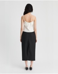 Madre Natura - Eucalyptus Tie Front Top