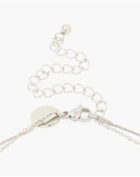 Lovisa - Waterproof Stainless Steel Multi Heart Charms Layered Necklace