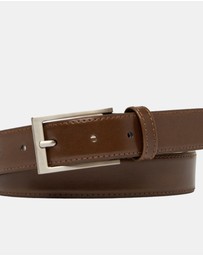 Buckle - Landon. Australian Made Classic Leather Belt. 30mm width.