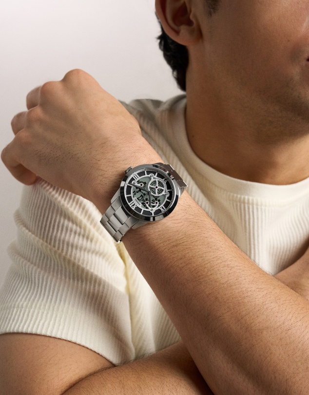 Fossil - Townsman Silver Tone Analogue-Digital Watch