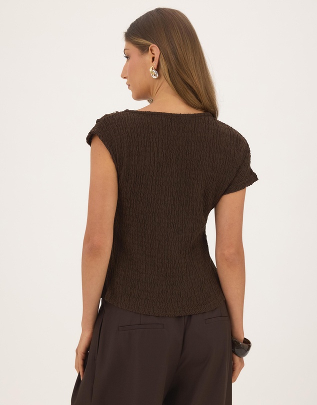 Atmos&Here - Winnie Textured Twist Jersey Top