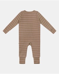 Kynd Baby - Organic Cotton Waffle in Neutral Stripe
