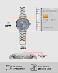 Emporio Armani - Silver Tone Analogue Watch