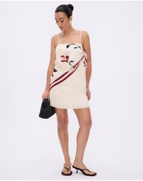 Minima Esenciales - Isla Scarf Detail Mini Dress