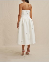 BY JOHNNY. - Anita Spot Halter Dress