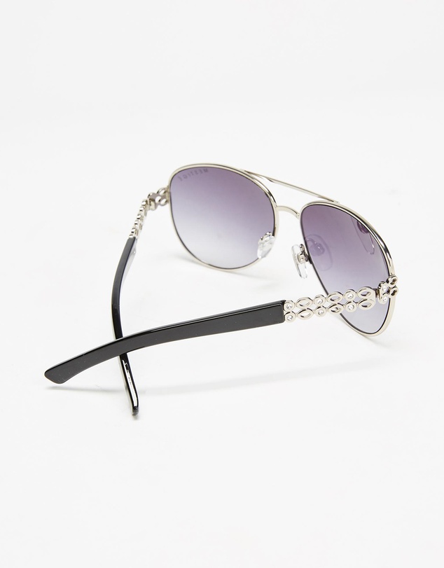Mestige - Sunset Dreams Sunglasses embellished with crystals from Swarovski® - Silver and Black