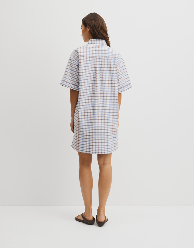 Country Road - Short Sleeve Oxford Shirt Dress