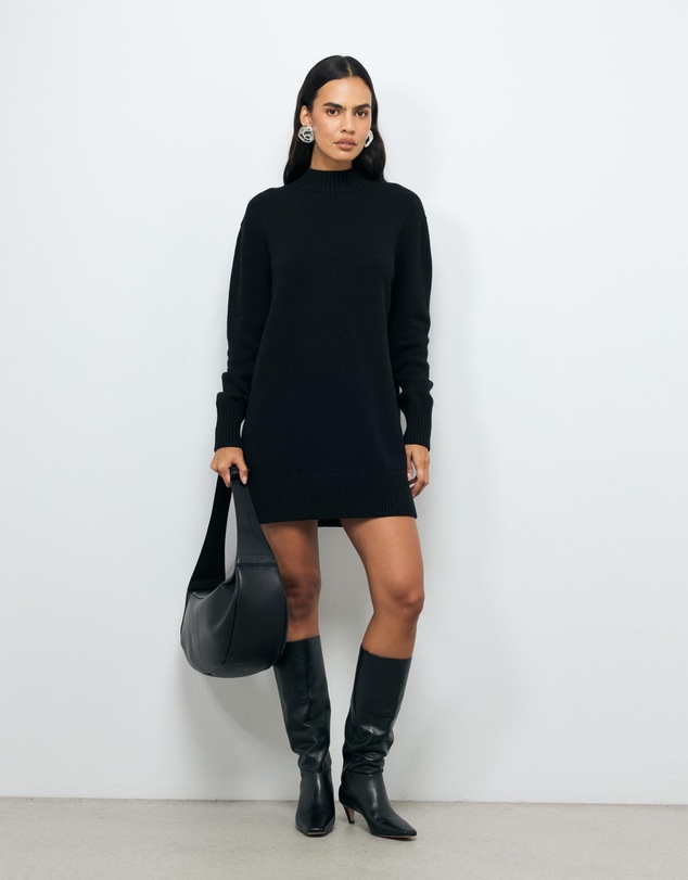 AERE - Elora Wool Blend Knit Dress