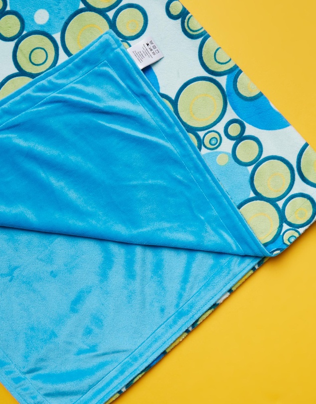 itti bitti - Cot Blankee - Seaweed with Azure