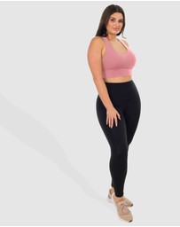 B Free Intimate Apparel - Mesh Racer Long Line Sports Bra (B-C-D-DD-E) Cup