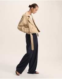 SABA - Lana Cropped Cotton Trench