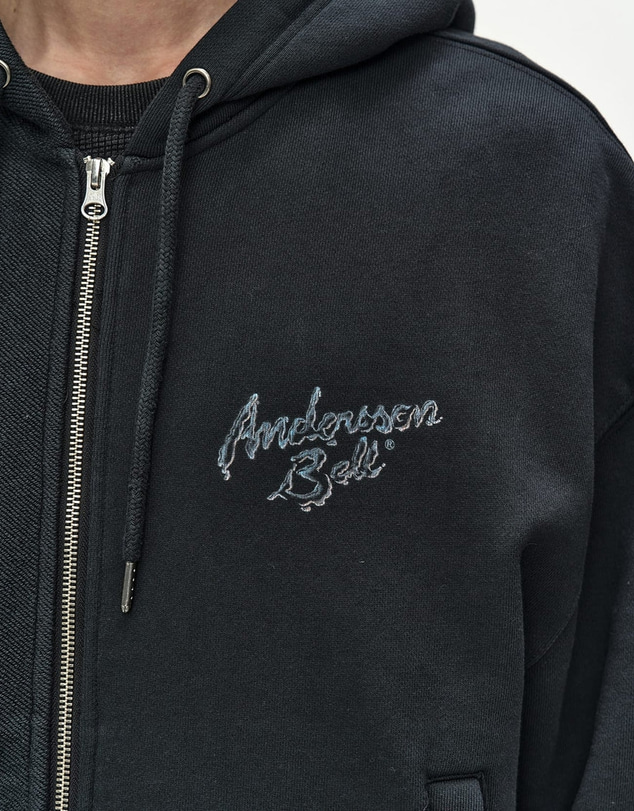 Andersson Bell - Patchwork Liquid Logo Hood Zip-Up