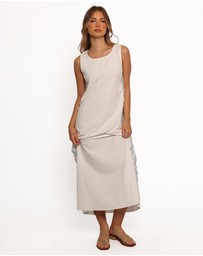 Petal & Pup - Lennie Midi Dress - Cream Blue