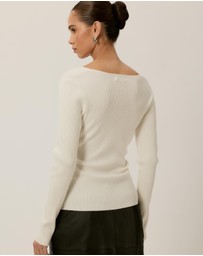 Tussah - Sienna Wrap Long Sleeve Knit Top