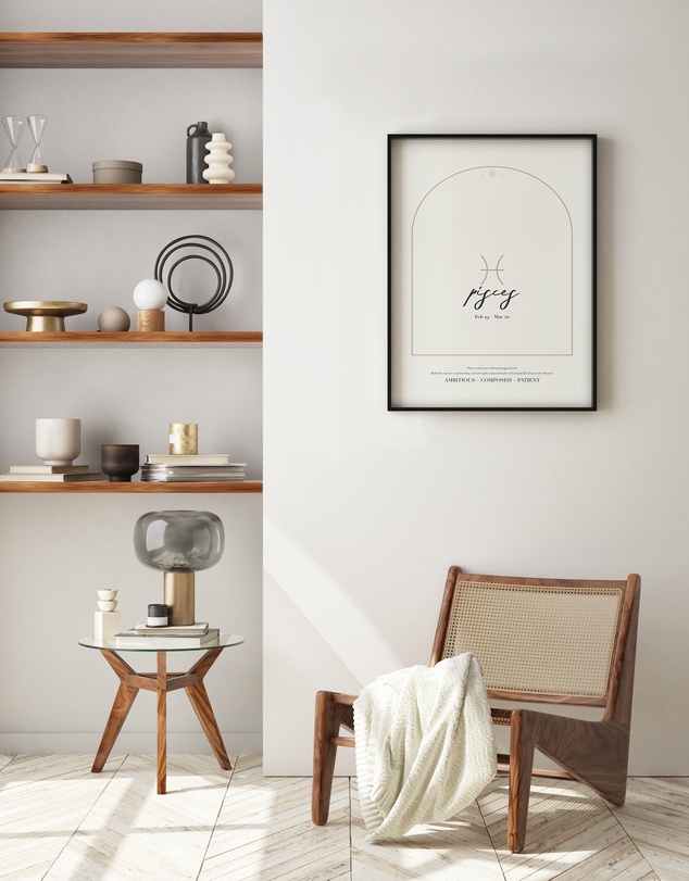 Olive et Oriel - Pisces Zodiac Art Print