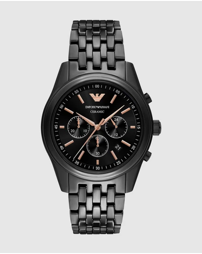Emporio Armani - Black Chronograph Watch