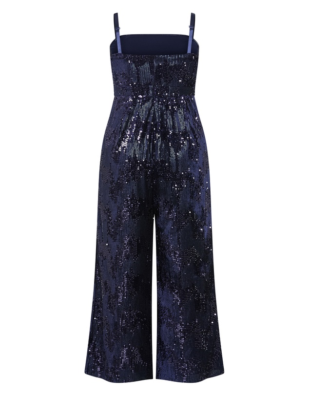 City Chic - Glimmer Sequin Strapless Jumpsuit