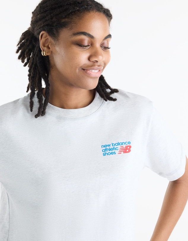 New Balance - Athletics Premium Logo Hip Length Relaxed T-Shirt