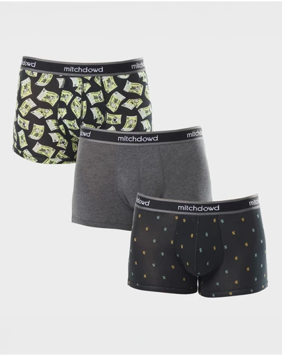 Mitch Dowd - Mens Funny Money Trunk 3 Pack