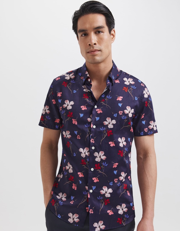 SABA - Jean Luc Short Sleeve Print Shirt