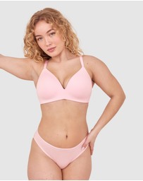 Bras N Things - NKD High Leg Brazilian Knicker - Pink