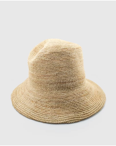 Miz Casa and Co - Clementine Foldable Raffia Weave Sun Hat