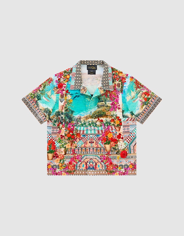 Camilla - Short Sleeve Cabana Shirt - Kids