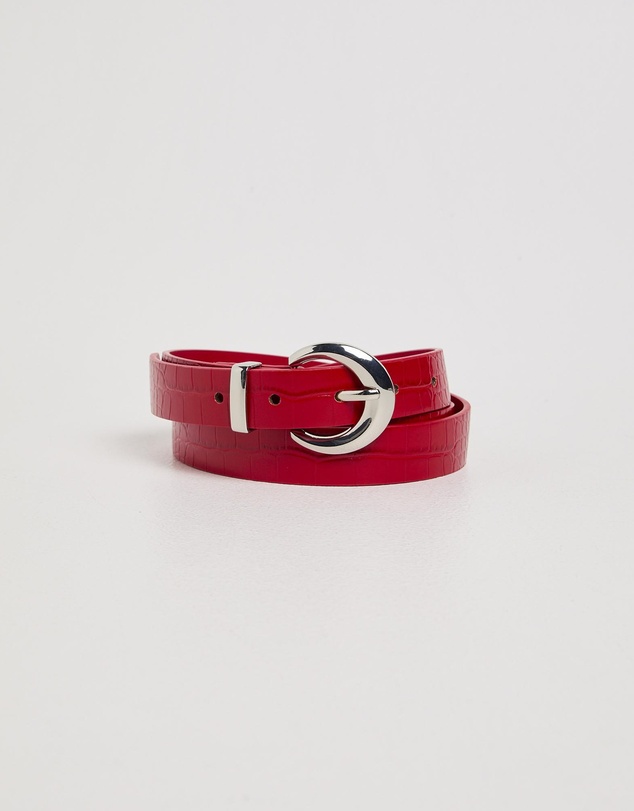 Studio - Red Croc Belt
