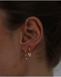 Pastiche - Gold Amara Huggies Gold Plated 925 Sterling silver Earrings