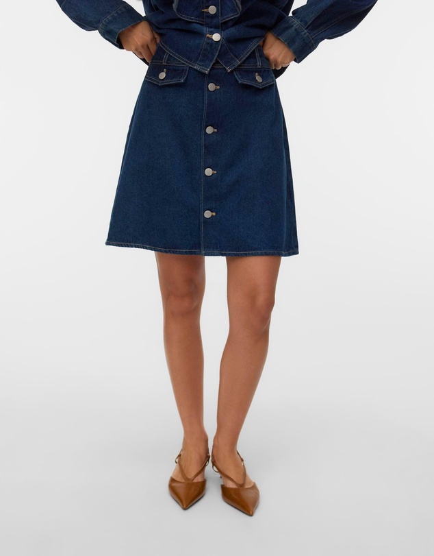Vero Moda - Olka Denim Mini Skirt