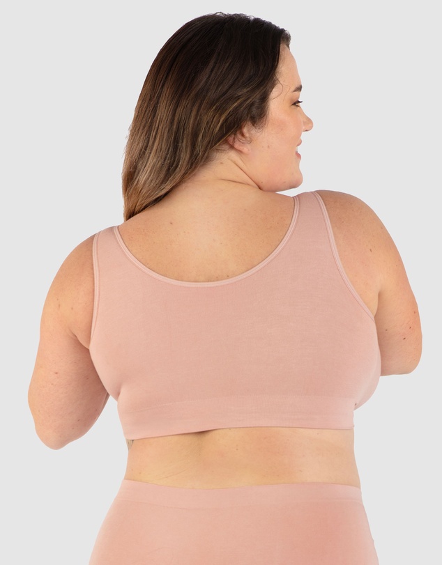 B Free Intimate Apparel - Full Bust Bamboo Padded Front Closure Wire Free Bra (E-F-G-H) Cup