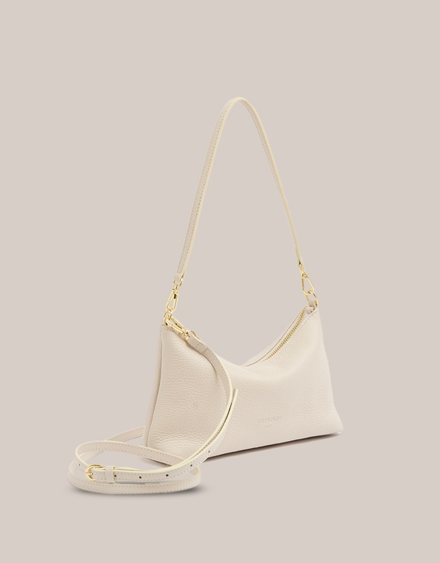 VESTIRSI - Ashley Ivory Leather Crossbody Bag