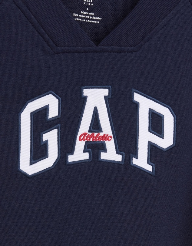 GAP - LE SS Logo V Neck T-Shirt - Teens