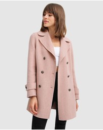 Belle & Bloom - Liberty Sherpa Collar Wool Blend Coat