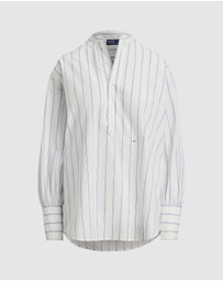 Polo Ralph Lauren - Striped Cotton Dobby Top