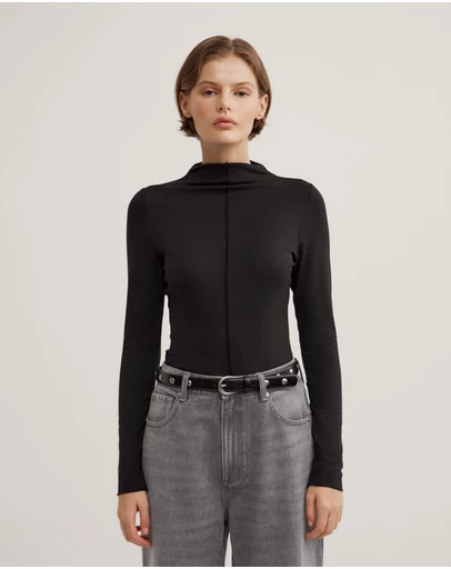Witchery - Mock Neck Jersey Top