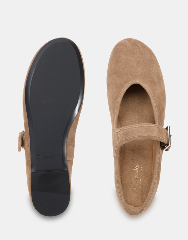 Clarks - Harriet Taupe Suede