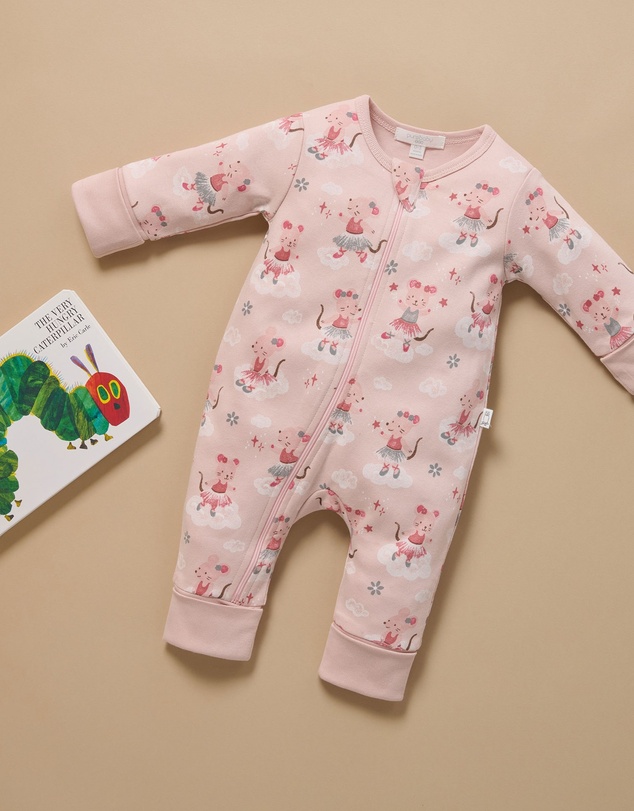 Purebaby - Thick Pyjama Sleep Growsuit -Kids-Babies