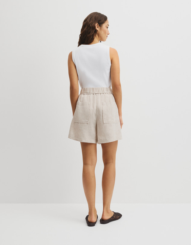 Country Road - Pull On Linen Short