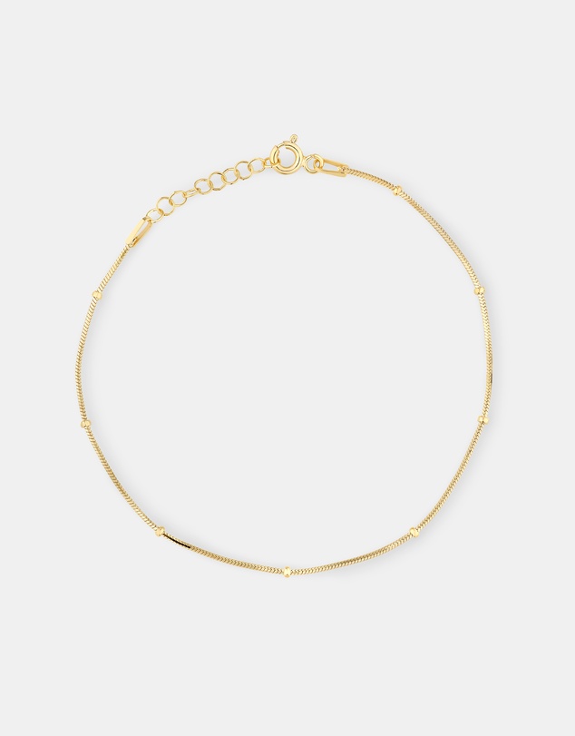 Michael Hill - Snake & Bead Station Bracelet in 10kt Yellow Gold