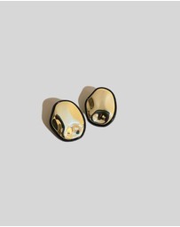 KAJA Clothing - Women's 925 Silver Needle Fashion Glod Earrings -Irregular earrings 2 pc